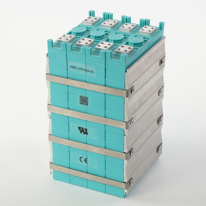 OHSAS18001 Rechargeable LiFePO4 12V 50Ah Li Ion Battery Cell 2