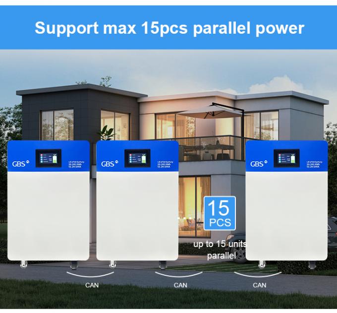 Split 200Ah 10kWh BMS LiFePO4 Lithium Ion 6000 Cycles 51.2V Deep Cycle ...