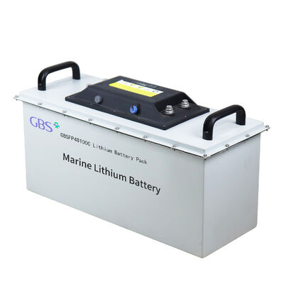 good price GBS Deep Cycle 48V Marine Starting Lithium Battery 100Ah LiFePO4 with BMS Model GBSFP48100C -20~65 Operating Temp online